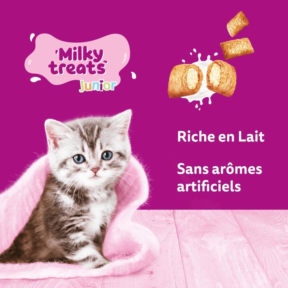 WHISKAS® MILKY TREATS Friandises pour chatons 50g - 3