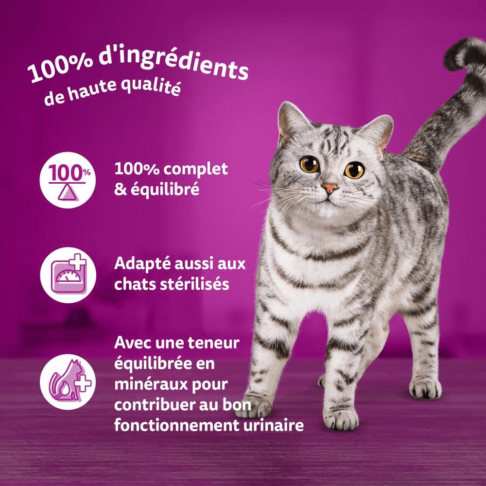 WHISKAS® La Carte Du Marché En Gelée Pour Chat Adulte 4 Variétés 4 x 390g - 4