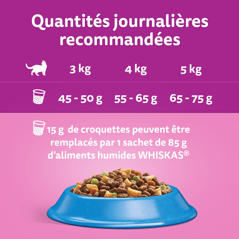 WHISKAS® Croquettes Au Thon Pour Chat Adulte 3,8kg - 3